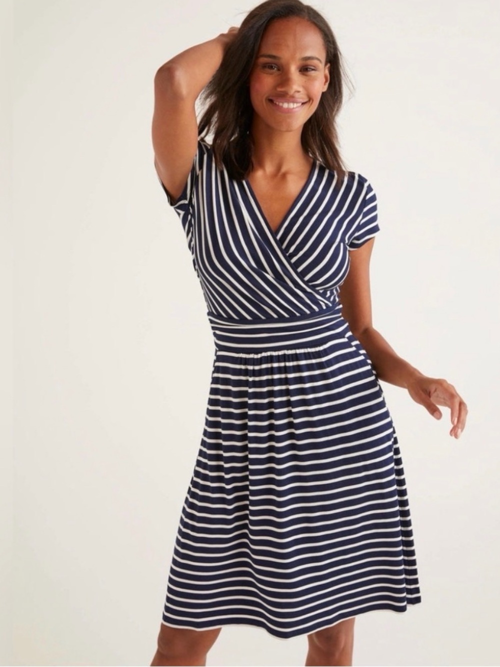 BODEN Stripe Lola Jersey Dress Small